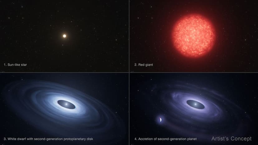 Dying Star Reveals Rare Second-Gen Planet