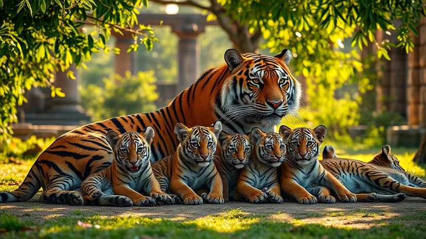 Tiger Family's Rare Wild Reunion Captivates Tourists