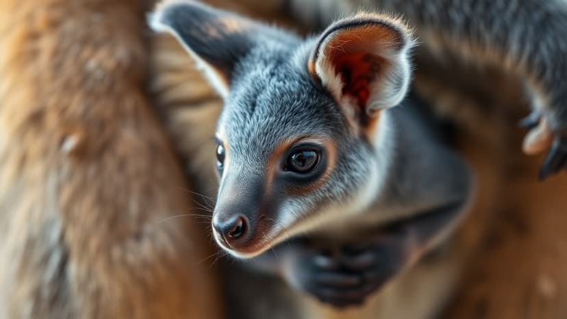 Rare Tree Kangaroo Born at Chester Zoo
