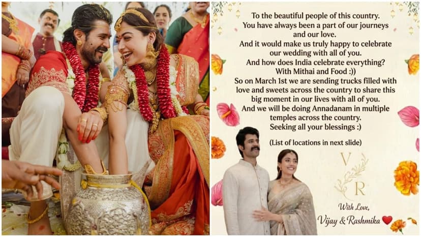 Rashmika & Vijay's Sweet Surprise: India-Wide Wedding Treats!