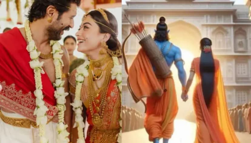 Fans See Ram-Sita Magic in Rashmika-Vijay Wedding