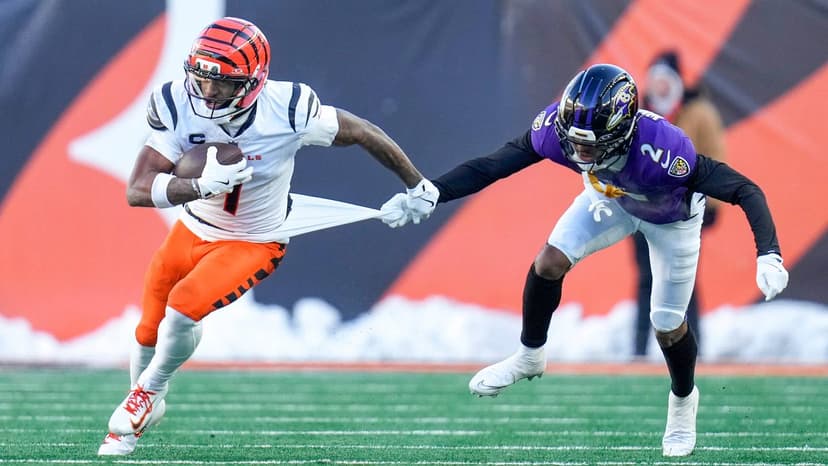 Ravens' secondary crumbles vs. Chase's historic dominance