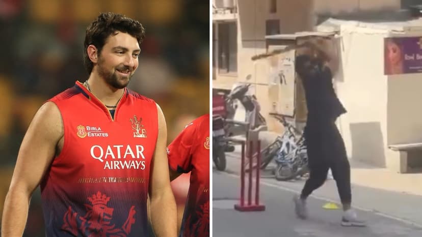 RCB Stars Play Gully Cricket in Delhi Streets
