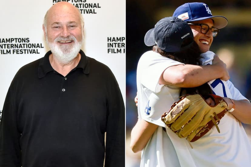 Rob Reiner's kids honor dad at Dodgers game