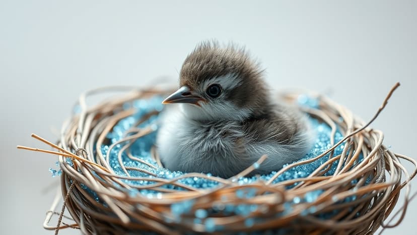 Man Creates "Fake Mom" for Rescued Bird