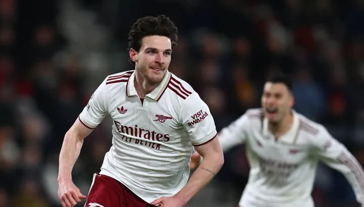 Declan Rice's First Brace Powers Arsenal's Title Charge