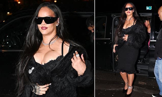 Rihanna Dazzles in Paris with Glamorous Fashion Week Night Out