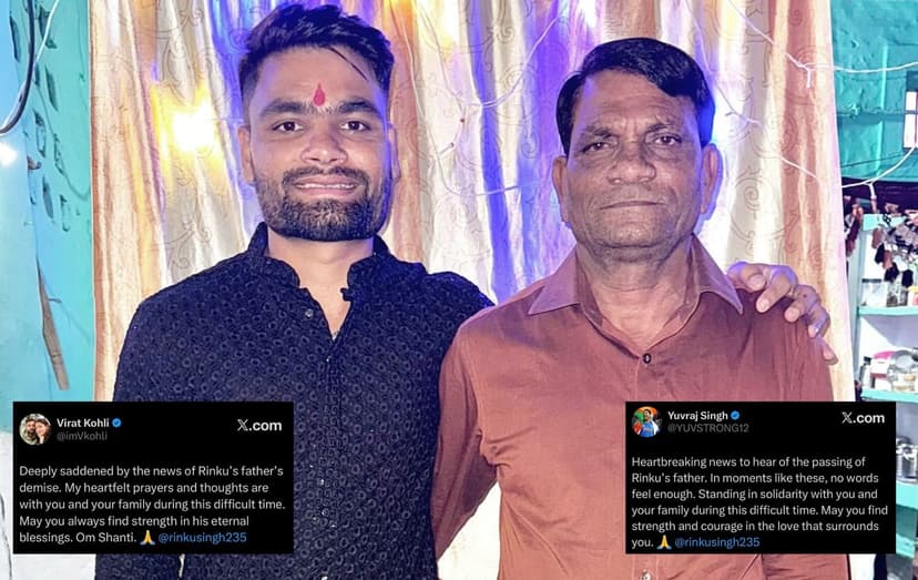 Rinku Singh's Father Passes Away After Cancer Battle
