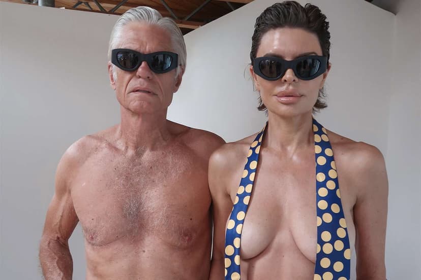 Rinna & Hamlin Go Topless for ERL Fashion Shoot