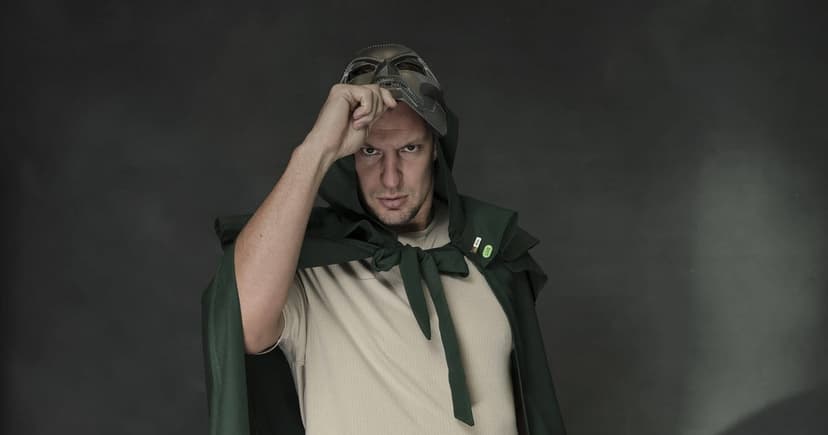 Gronk Trades Pads for Doctor Doom Cape at Comic Con