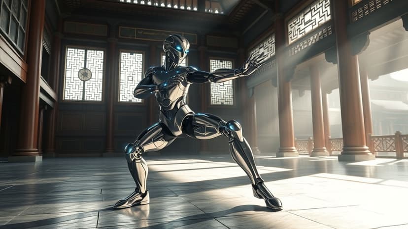 Robots Master Shaolin Kung Fu Moves