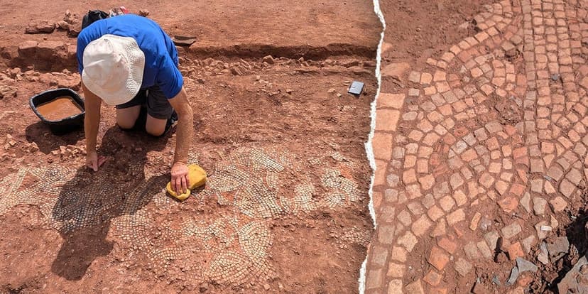 Stunning Roman Mosaic Found in UK Farmland