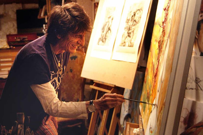 Ronnie Wood Celebrates 50 Years with The Rolling Stones Through Vibrant Portraits