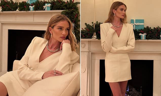 Rosie Huntington-Whiteley Dazzles in Tiffany Holiday Shoot