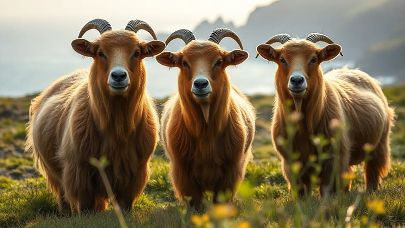 Royal Goats Join Guernsey Conservation Herd
