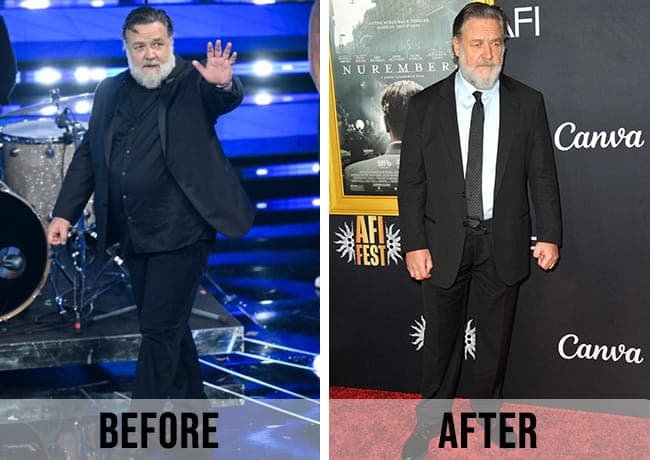 Russell Crowe's 55 Lb Weight Loss: Diet, Injections & More