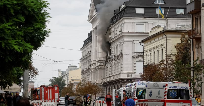 Ukraine's SBU HQ Hit by Russian Drone