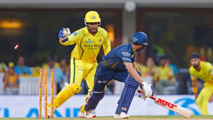 Samson's Dhoni-esque Stumping Stuns GT