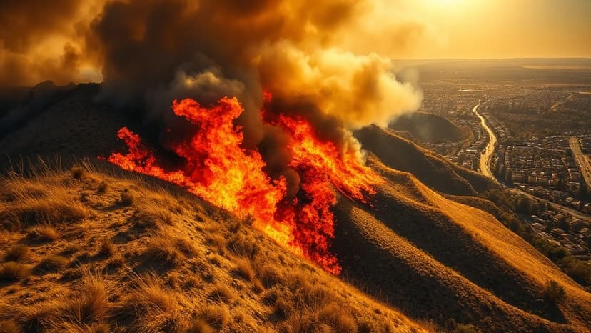 Canyon Fire Engulfs Acres Near San Diego