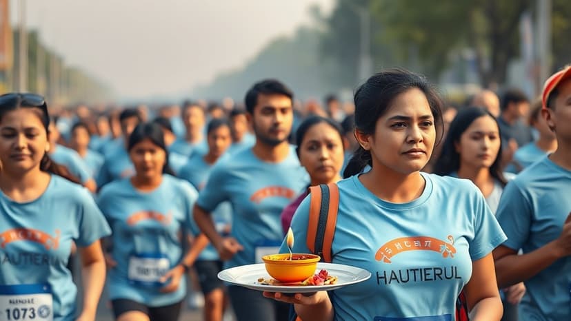 Sanskrit Chants Echo at Mumbai Marathon