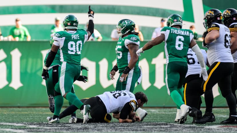 Riders Dominate Second Half, Crush Tiger-Cats 38-7