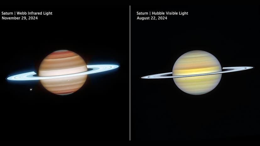 Saturn's Secrets Revealed: Webb & Hubble's Stunning Views