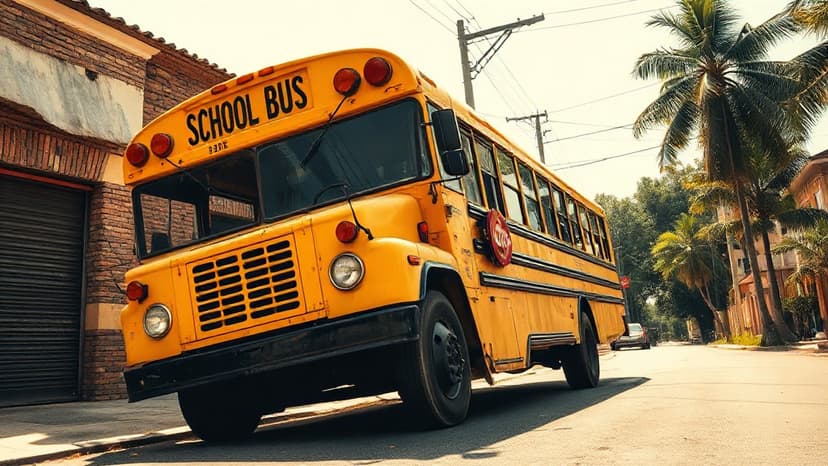 School Bus Driver Collapses, Bus Crashes; Students Injured