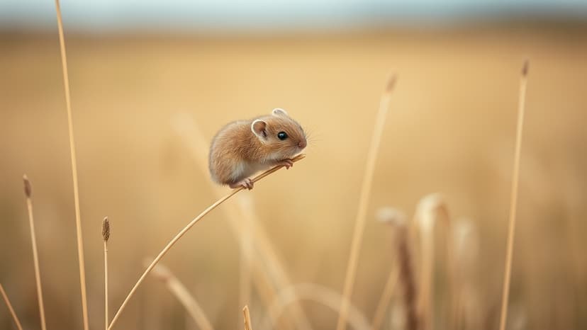 Tiny Harvest Mice Hunted in Scotland's Largest Nature Reserve