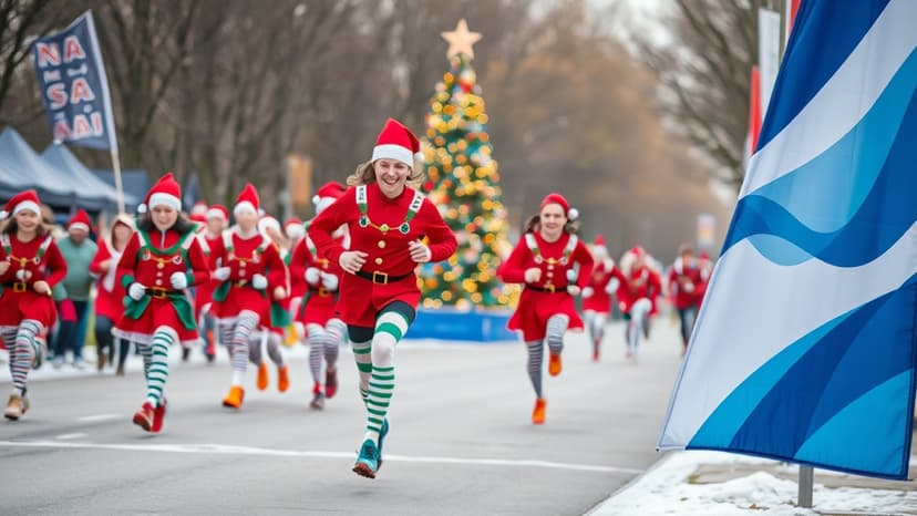 Elves Run for Mental Health in Scunthorpe