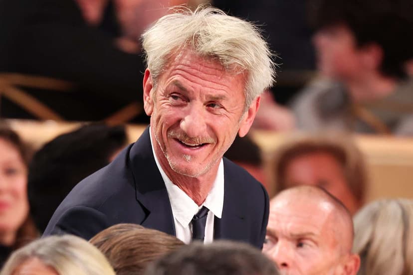 Sean Penn Lights Up Inside, Defying Golden Globes Norms