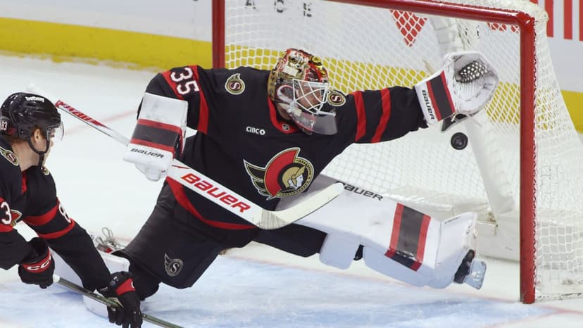 Ullmark Faces Sabres as Senators' Defense Thins