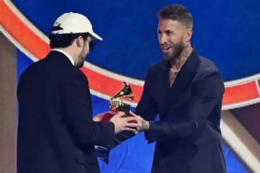 Soccer Star Sergio Ramos Shines at Latin Grammys in Vegas