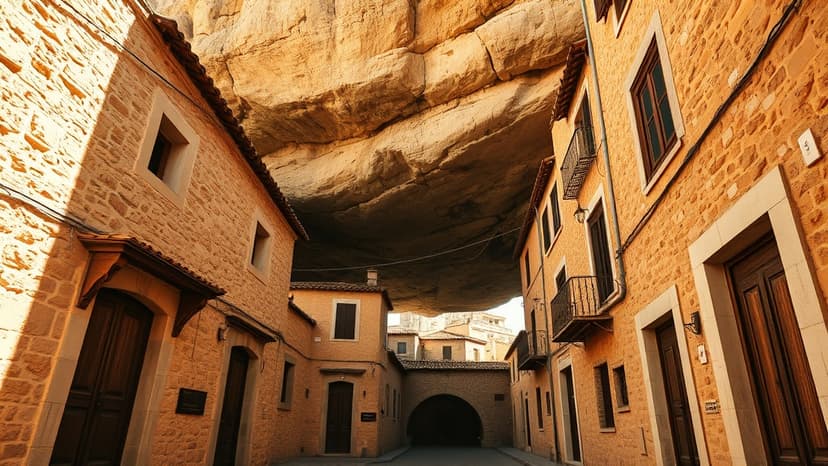 Spain's Rock-Clad Town: Homes Inside a Mountain!