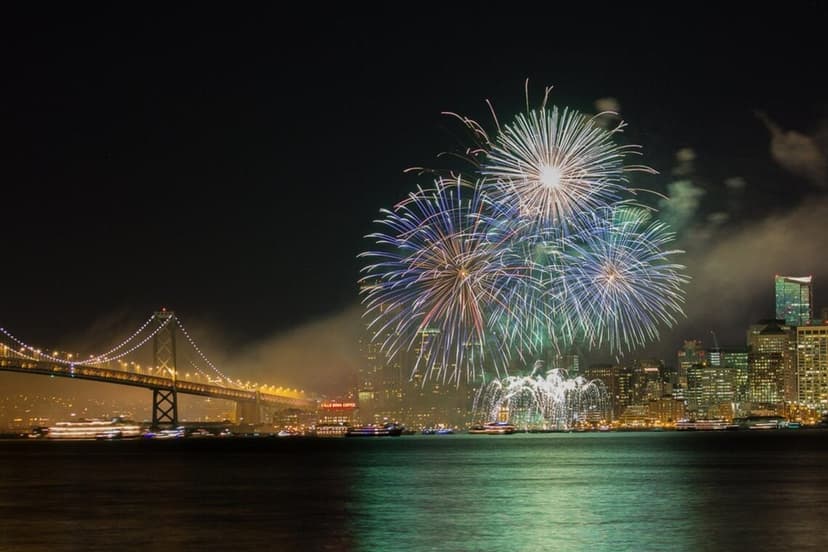 San Francisco NYE Fireworks Defy Rain for Bay Celebration