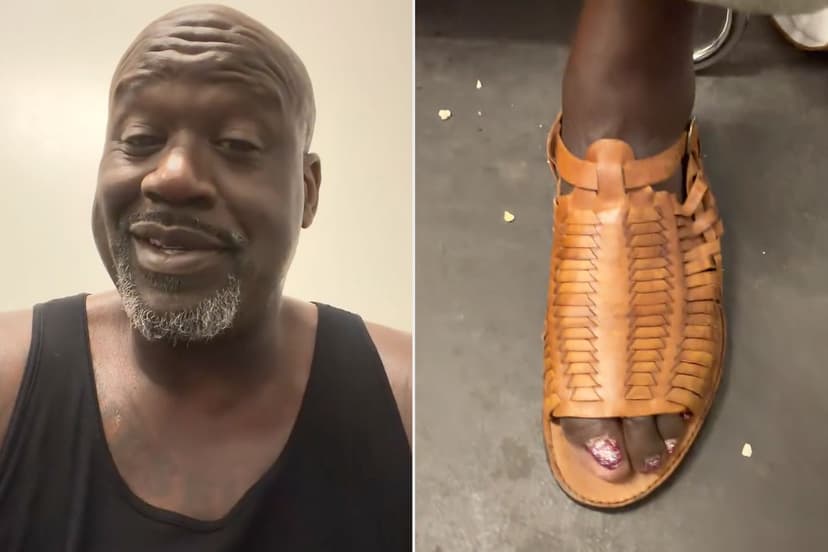 Shaq's Bold Fashion Move: Open-Toe Sandals for Men!