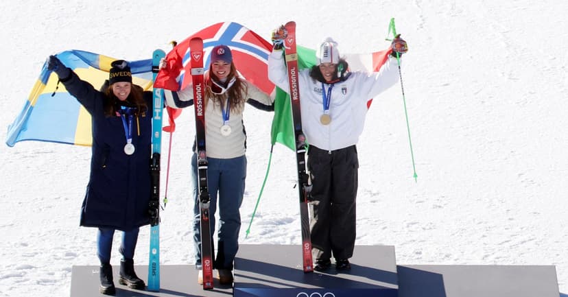 Rivals Share Silver in Unprecedented Skiing Moment
