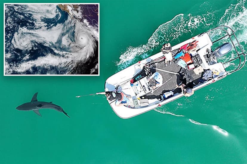 Sharks Flee Storm: Great Whites Seek Shelter
