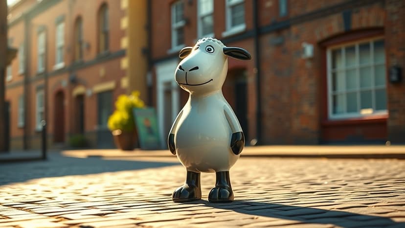 Bury's Streets Come Alive with Shaun the Sheep Art