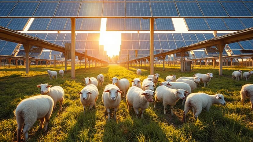 Sheep Graze Solar Farms, Boosting Ag & Green Energy