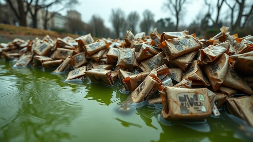 Sheffield Stream Fouled by Wipes and Waste