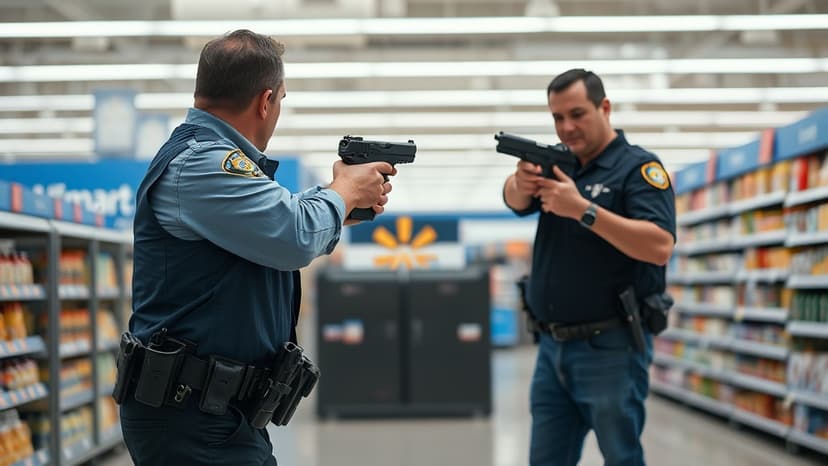 Walmart Shoplifter's Gun Clicks, Foils Attack on Officer