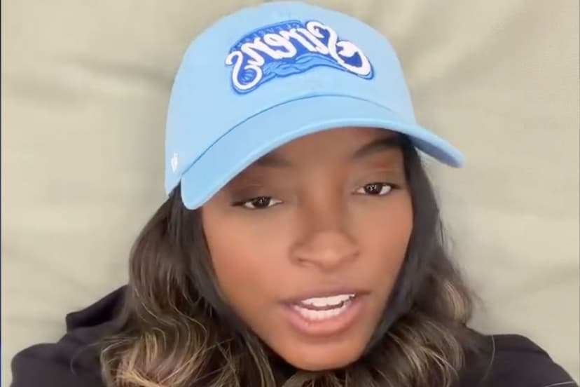 Simone Biles Returns to Gym, Joking About Cramps