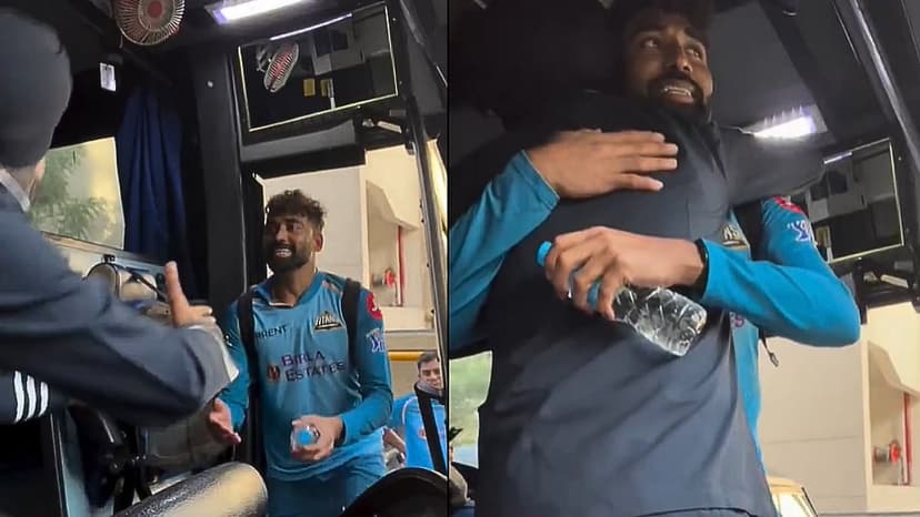 Siraj's Hug: Gujarat Titans' Bus Driver Honored