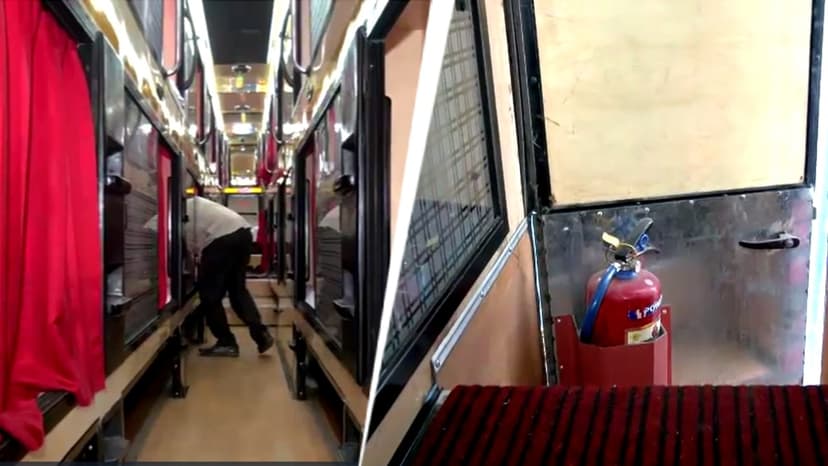 Sleeper Bus Safety Crisis: Exits Blocked!