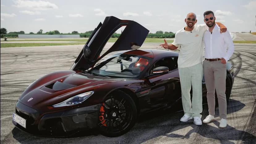 Will Smith Rides Rimac Nevera Hypercar