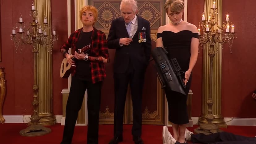 SNL UK Mocks Ed Sheeran's Fence-Sitting