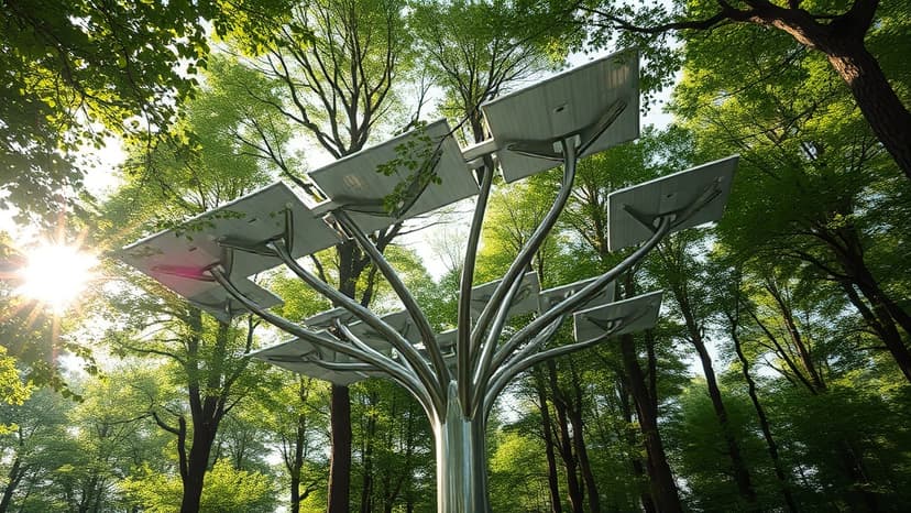 Solar Trees: Forests Meet Power Generation