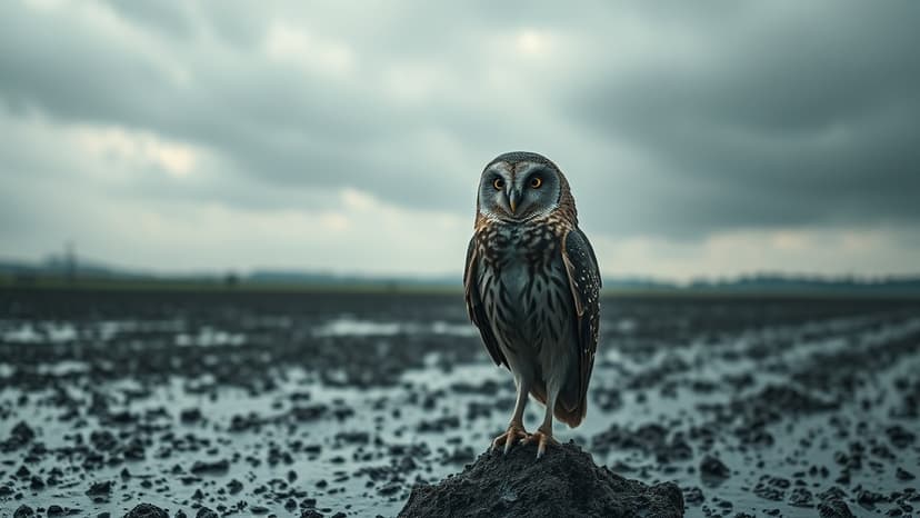 Gulls Feast as Owls Struggle in Floodwaters