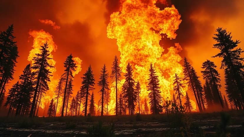 Spain Battles Raging Forest Fire Near Valencia