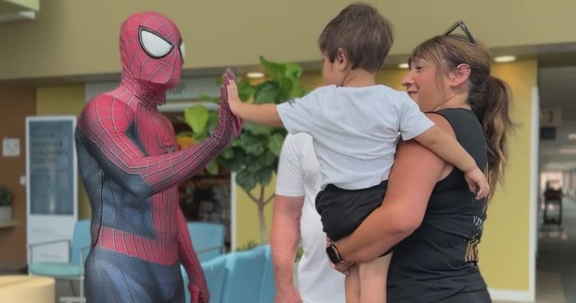 Spider-Man Brings Super Smiles to Sick Kids